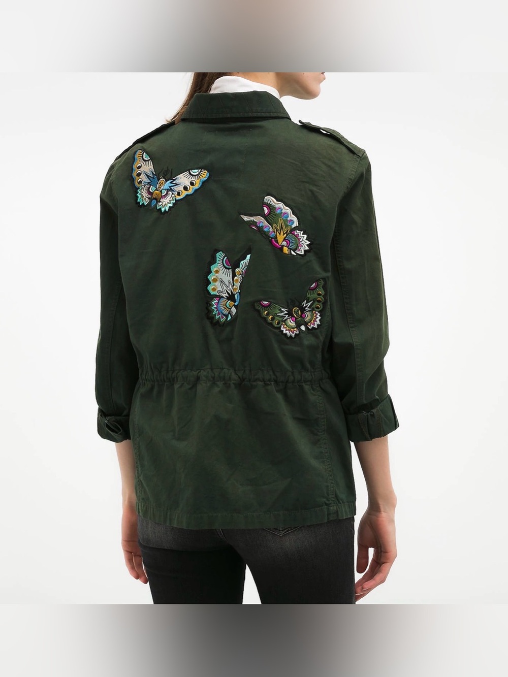 Zadig & Voltaire Embroidered Butterfly Military Jacket – XS